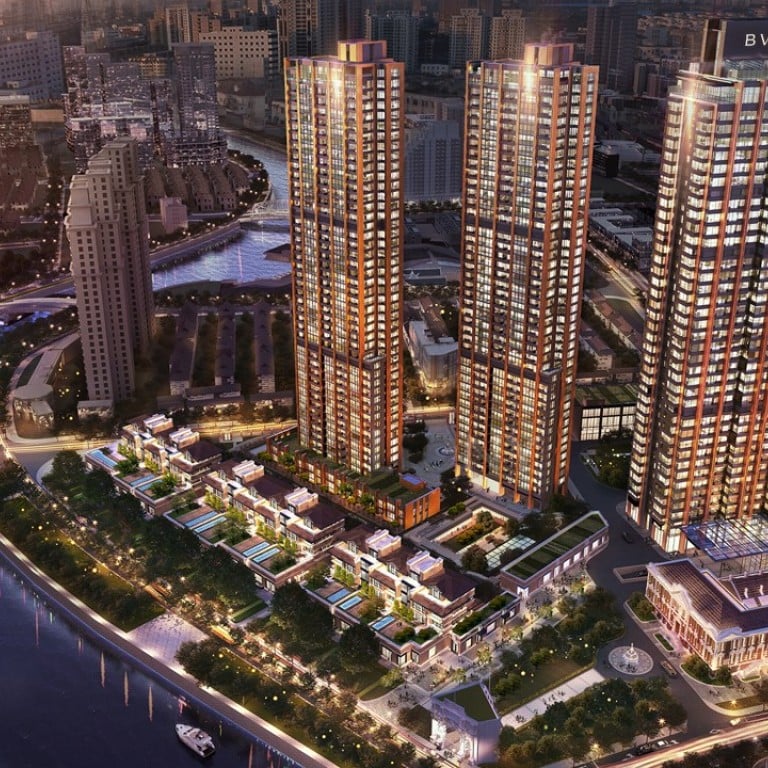 The Bulgari Hotel & Residences Shanghai, located within a 48-storey tower which stands next to the restored Chamber of Commerce Shanghai building, beside the Huangpu River.