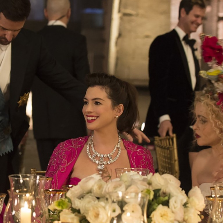 Anne Hathaway stars as Daphne Kluger and Helena Bonham Carter as Rose in ‘Ocean’s 8’. Hathaway is wearing the legendary diamond necklace.