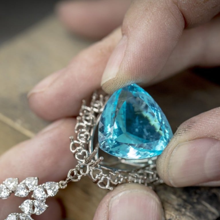 Making of the Green Carpet Collection’s Paraiba tourmaline necklace by Chopard