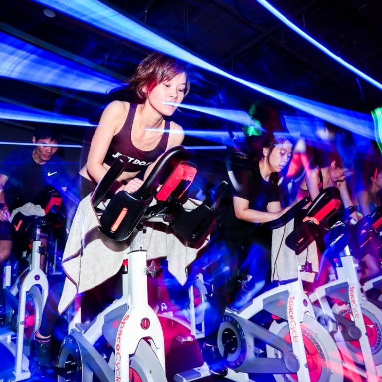 Barre and top cycle studio