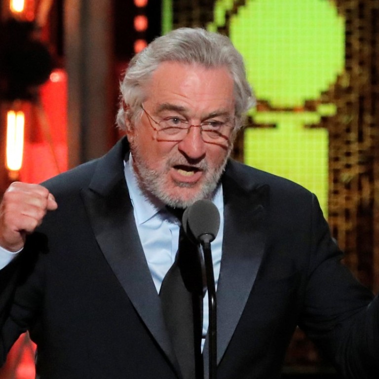 Actor Robert De Niro lambasts US President Donald Trump at Sunday’s Tony Awards before introducing singer Bruce Springsteen's performance. Photo: Reuters