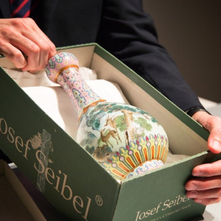 The yangcai vase, discovered in a shoe box in a French attic, has just made waves throughout the auction world.
