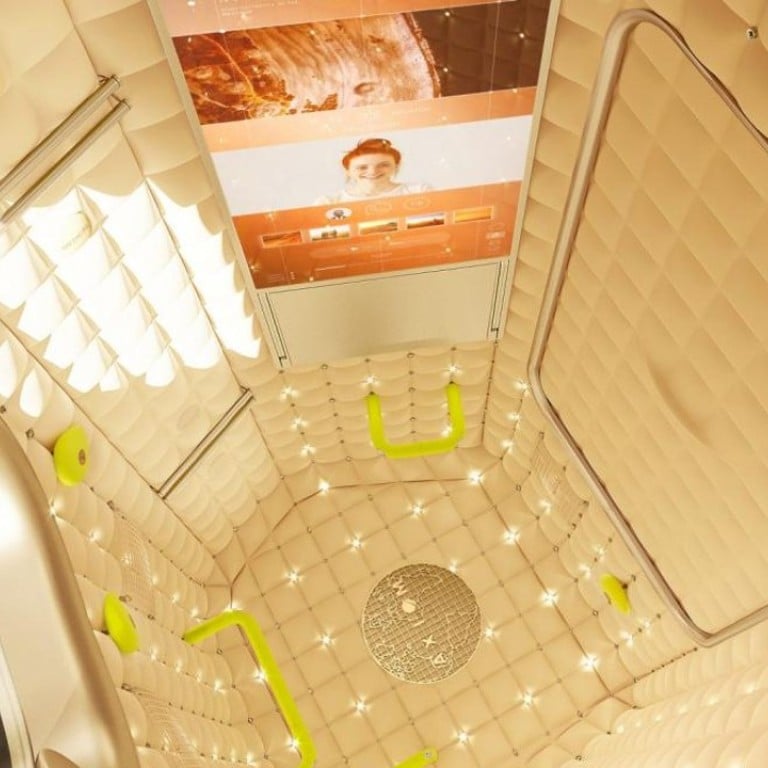 French designer Philippe Starck has created interiors for Axiom Space’s space station – to be linked to the International Space Station – where the public will be able to spend 10-day holidays from 2020.