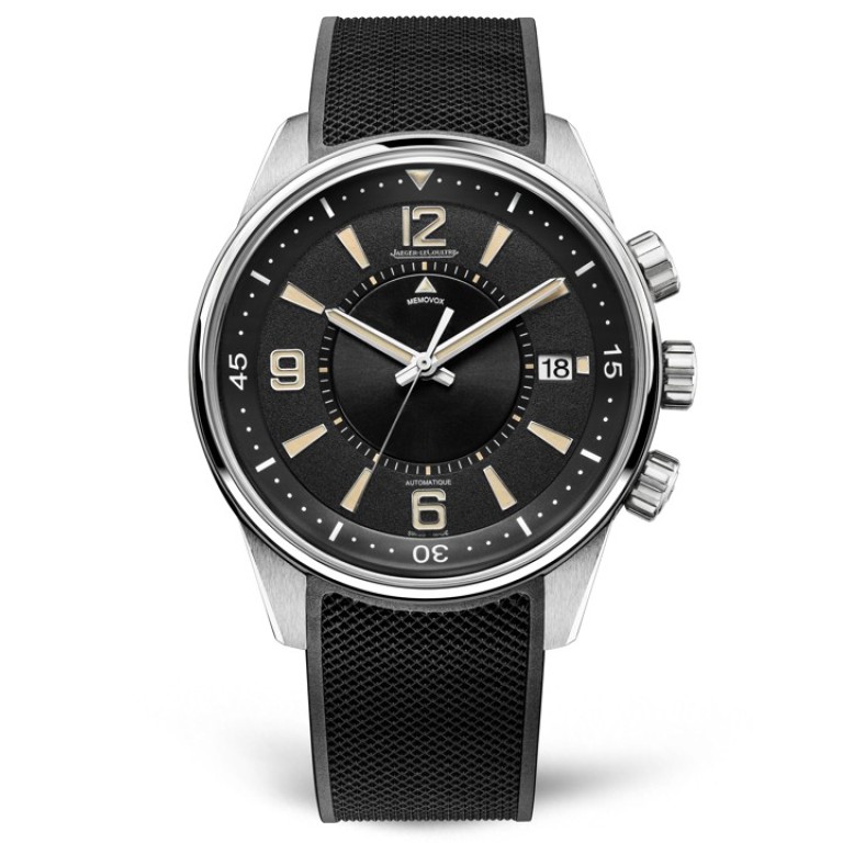 Jaeger-LeCoultre. Limited to 1,000 pieces, the Polaris Memovox is a 50th anniversary timepiece of the 1968 Memovox Polaris watch with an iconic three-crown design. It is waterproof up to 200 metres, HK$105,000