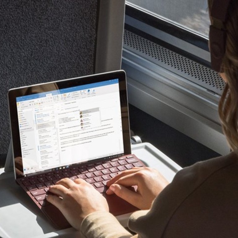The Microsoft Surface Go is a US$399 tablet. Combined with a US$99 keyboard, it is a tiny, affordable Windows 10 laptop. Photo: Microsoft