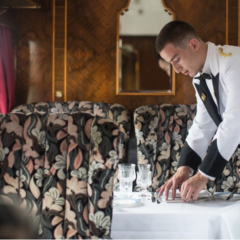The Belmond British Pullman leaves London Victoria station for gastronomic journeys across England.