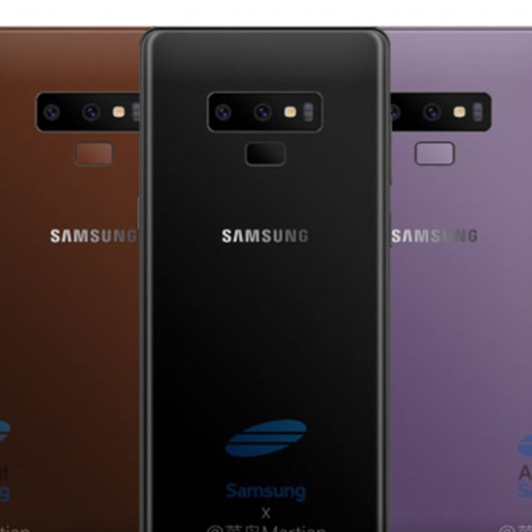 Rendering photos of the Galaxy Note 9 posted by @Martian on Weibo.