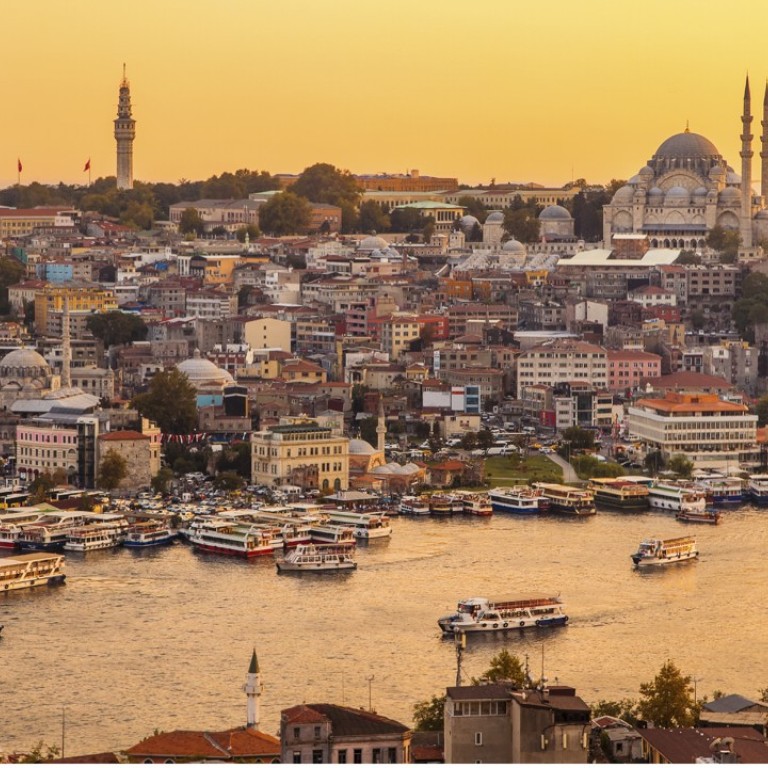 A view across Golden Horn Bay from Galata Tower at sunset in Istanbul, in Turkey – just one of the romantic holiday destinations recommended by tour operator Lightfoot Travel.