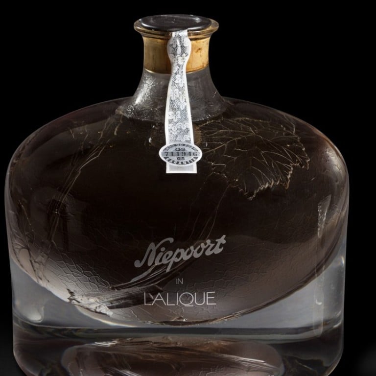 The Niepoort in Lalique 1863 decanter will go on auction in Hong Kong on November 3. Photo: Karine Faby