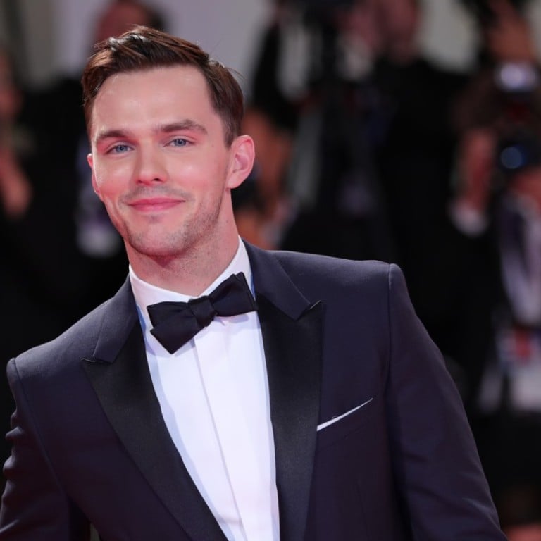Actor Nicholas Hoult exuded mature appeal in a Dior Homme black tux jacket and white shirt, with a navy satin bow-tie and pocket square. Photo: Xinhua