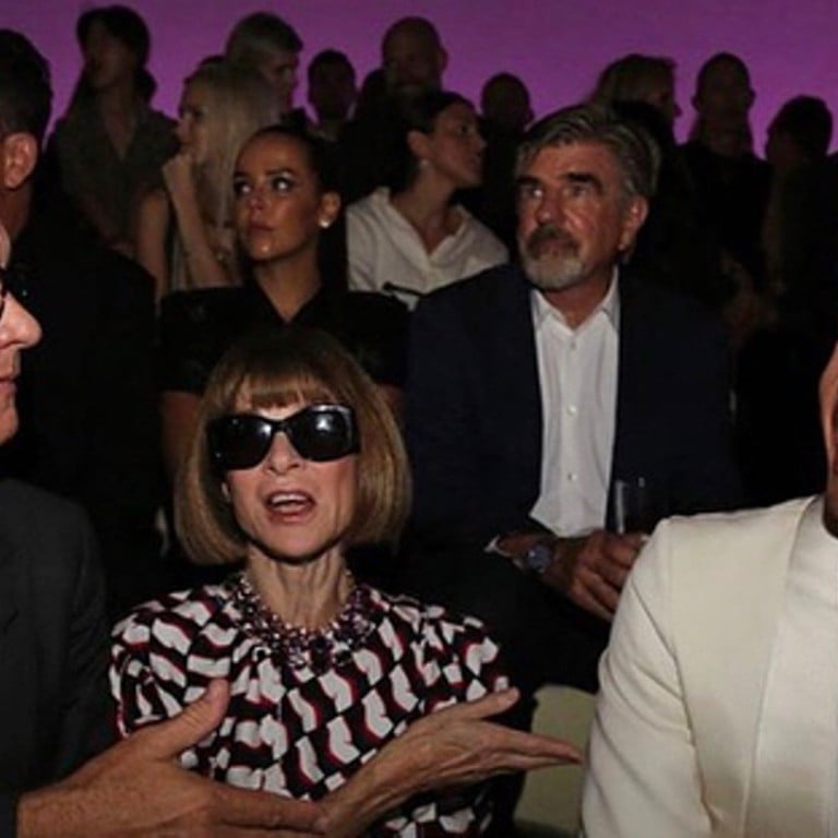 Tom Hanks (left), ‘Crazy Rich Asians’ star Henry Golding, and Anna Wintour of ‘Vogue’ were among the guests on Tom Ford’s front row for the kick off of New York Fashion Week. Photo: Instagram @metrosocietyph