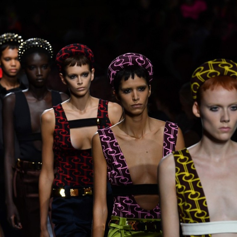 The Prada show was staged in an industrial area dedicated to performances in part of the group’s contemporary art exhibition space Fondazione Prada. Photo: Xinhua