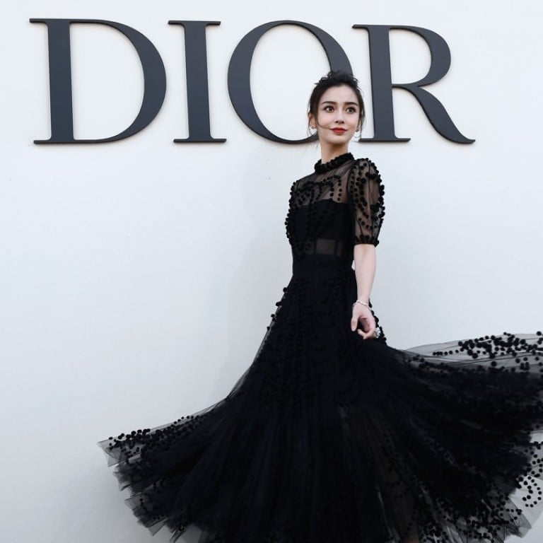Actress and global icon Angelababy, Christian Dior's first 'ambassador' in China, took her seat at the brand's show in Paris on Monday. Photo: AFP