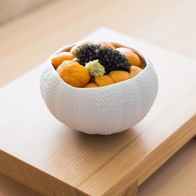Caviar d’Aquitaine uni rice served at Hong Kong’s Sushiyoshi – one of our picks of the top seven Japanese restaurants in Hong Kong serving high-quality omakase cuisine, where all the dishes are selected by the chef.