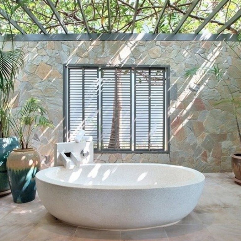 The hillside Villa Kohia at Chaweng, which offers an open-air bathtub with stunning ocean views on the Thai island of Koh Samui. Photo: Villa Kohia