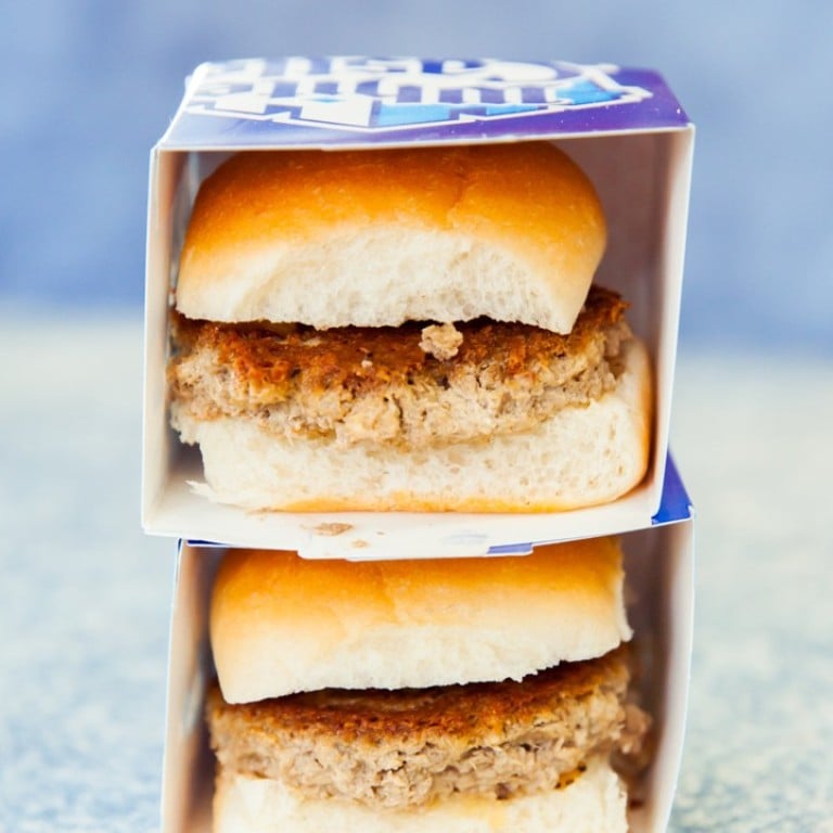 White Castle’s Impossible Burger sliders, which are plant-based but meant to imitate meat, are one of the best vegan fast-food choices out there. Photo: Business Insider