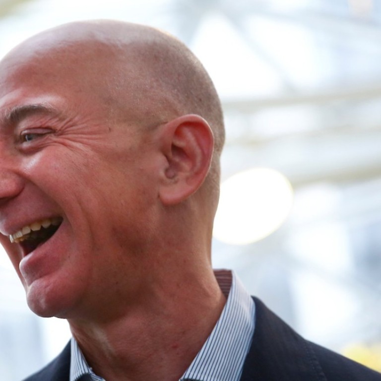 Amazon CEO Jeff Bezos makes more in one minute than the median US worker makes in one year. Photo: Reuters