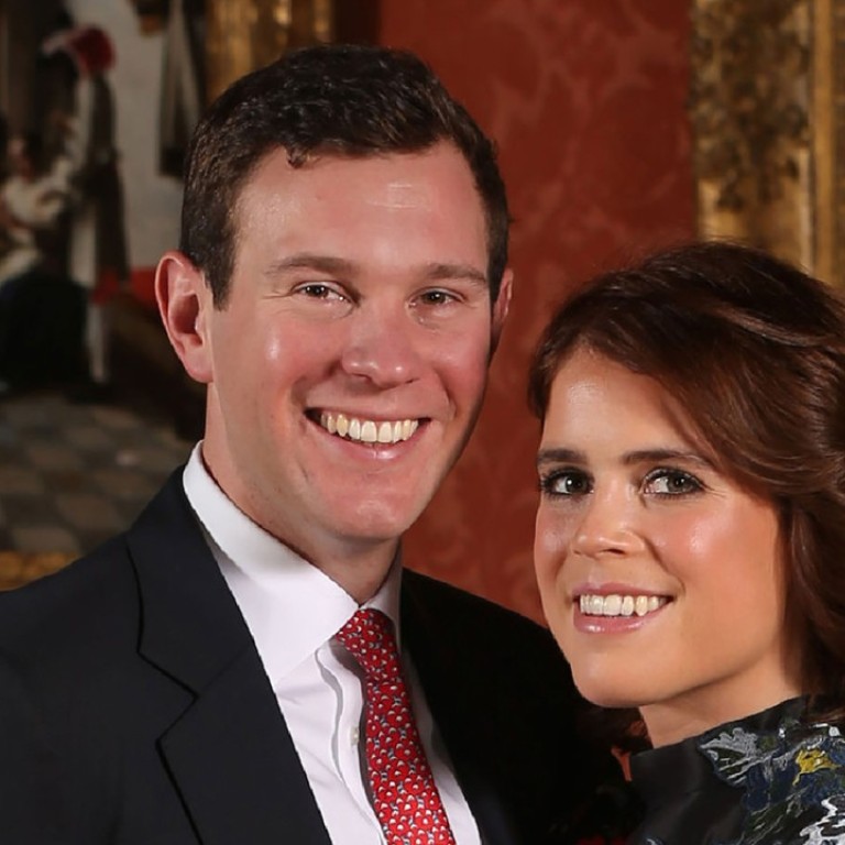 Britain’s Princess Eugenie of York ties the knot with Jack Brooksbank in the Picture Gallery at Buckingham Palace in London today. Photo: AFP
