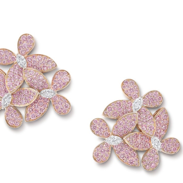5 PT Pink Diamond Flower Earrings (Lab) 68528: buy online in NYC. Best  price at TRAXNYC.