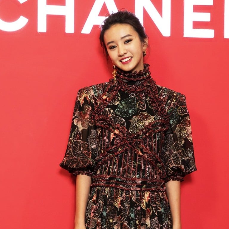 Japanese model Kōki, 15, attends the Chanel beauty pop-up event.