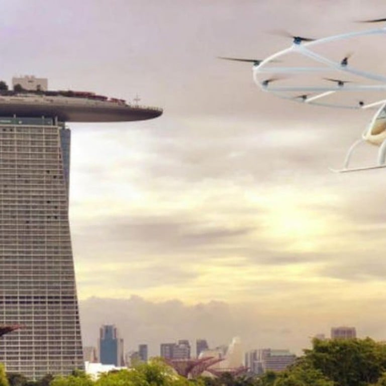 The first air taxi trials are set to take place in Singapore in the second half of 2019. Photo: Volocopter