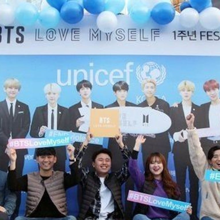 BTS and Big Hit Entertainment’s fundraising project has reached US$1.4 million. Photo: Unicef Korea