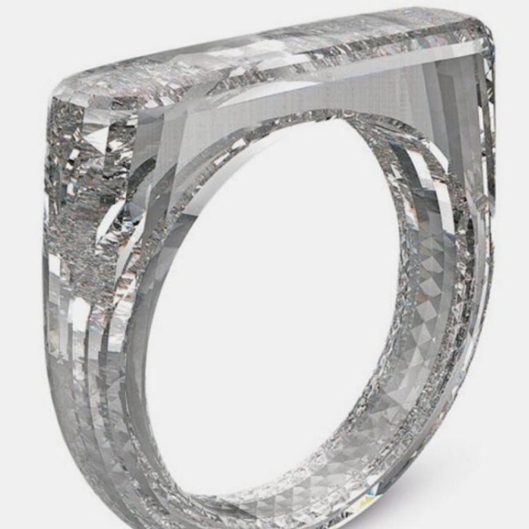 The diamond ring, created by Jony Ive, Apple’s chief design officer, which will be auctioned in December by Sotheby’s in aid of the (RED) non-profit organisation raising funds to fight Aids and HIV in Africa.