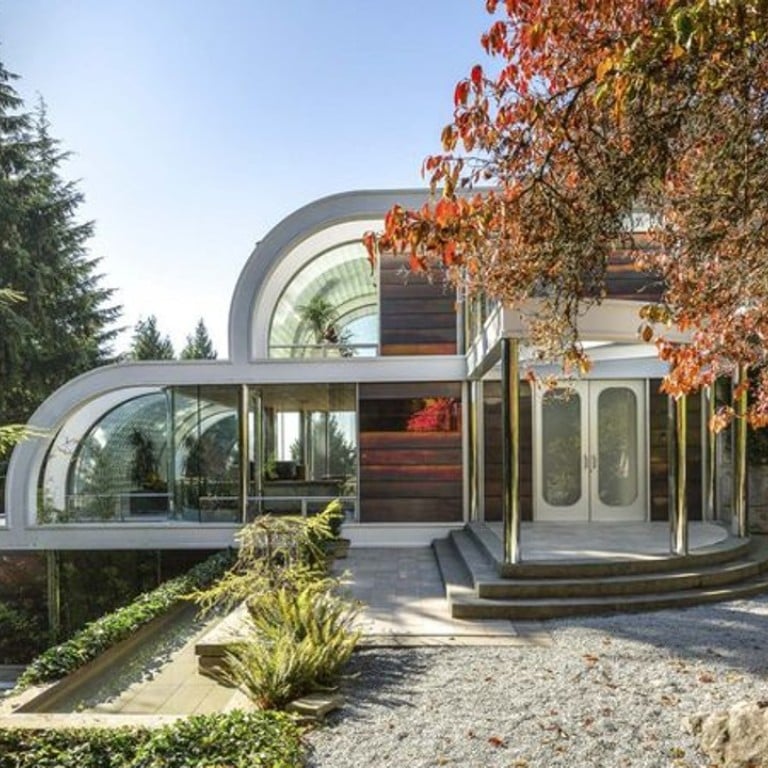 The split-level Canadian house of chrome, steel and glass, designed by the late Canadian architect Arthur Erickson, which is up for sale for US$16.8 million, was designed in 1979, but completed only in 1988. Photos: Source: Sotheby’s International Realty