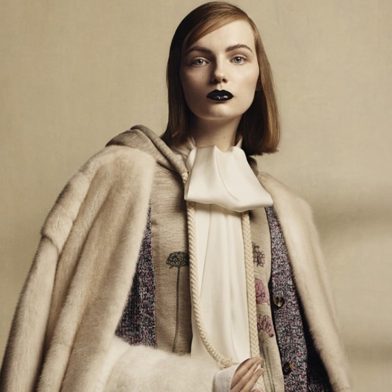 Loewe’s seasonal collection was inspired by the works of Charles Rennie Mackintosh.