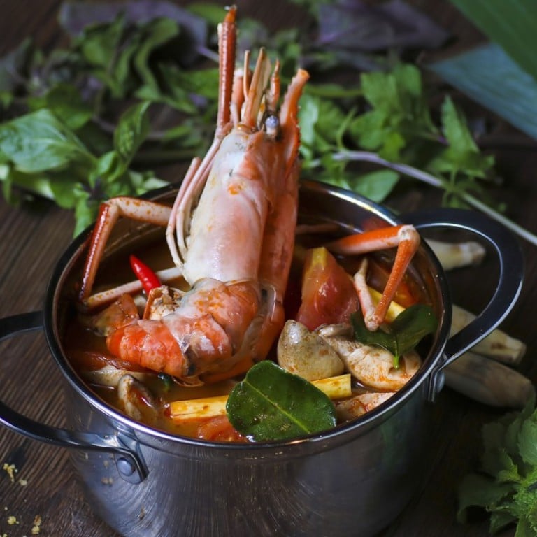 Madam Saigon’s tom yum koong soup with king prawn.