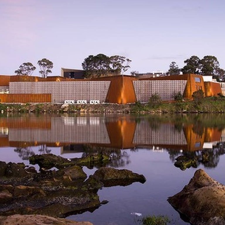 Hobart’s Museum of Old and New Art, known simply as MONA, located beside the Berriedale peninsula, in Tasmania.