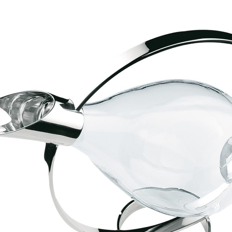 Christofle’s Fidelio silver-plated and glass wine decanter