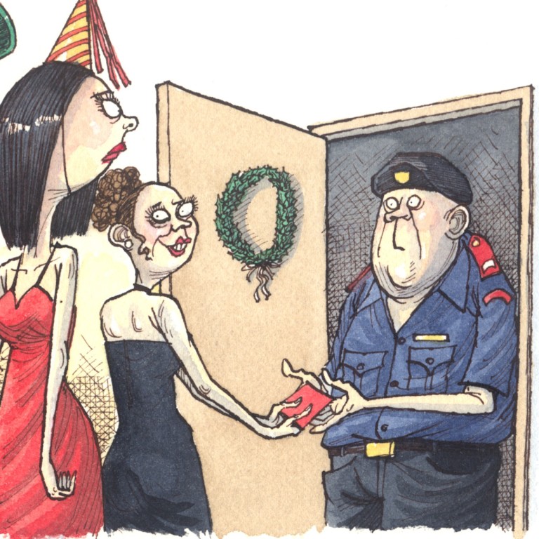 Your building’s guard may become a useful ally if you party guests can’t take the hint.