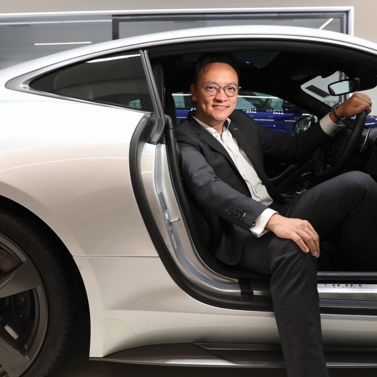 Rocky Lau, general manager of Jaguar Land Rover, Hong Kong and Macau, which this year saw the car manufacturer launch the electric Jaguar E-Type Zero sports car, based on the classic 1960s model, with the ‘zero’ standing for zero emissions. Photo: Nora Tam