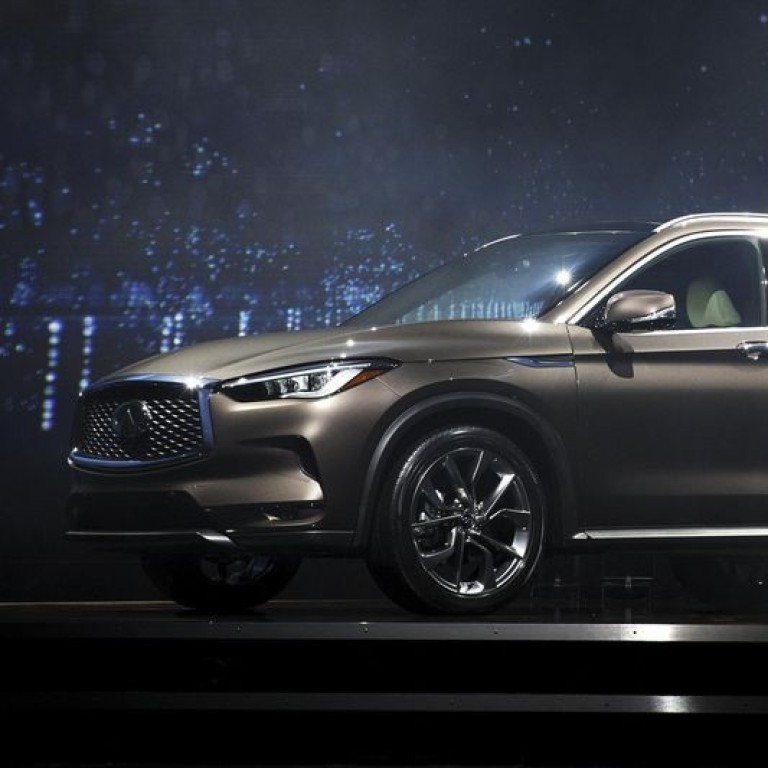The Infiniti QX50 looks large but comes with only four cylinders and 268 horsepower. Photo: Troy Harvey / Bloomberg