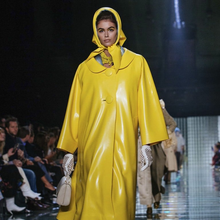 The Marc Jacobs spring 2019 collection is modelled during Fashion Week in New York. Yellow is a major fashion trend. Photo: AP