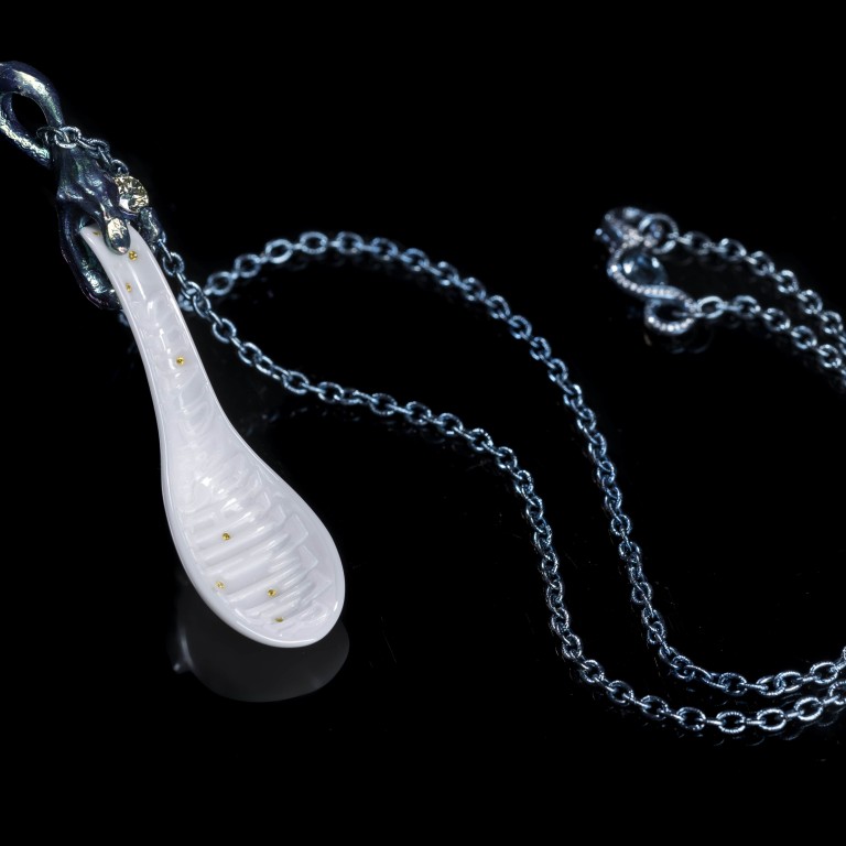 A traumatic childhood experience inspired Wallace Chan’s Shapeshifter pendant.
