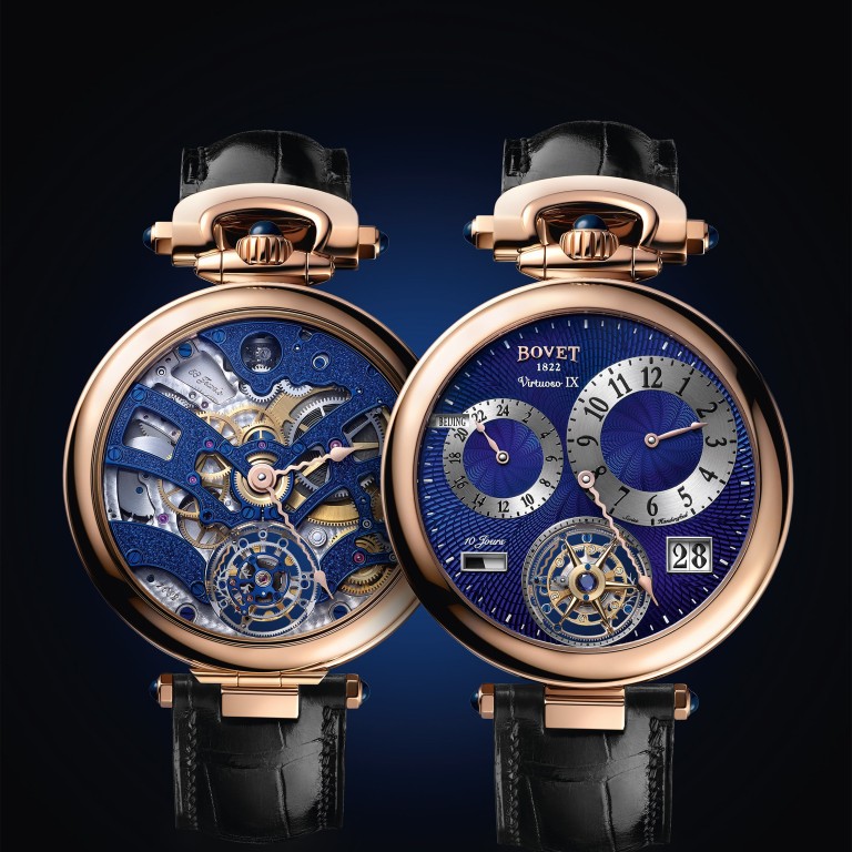 Bovet’s reversible Tourbillon Amadeo Fleurier Virtuoso IX, which the Swiss luxury watchmaker is unveiling at this week’s SIHH 2019 watch fair in Geneva.