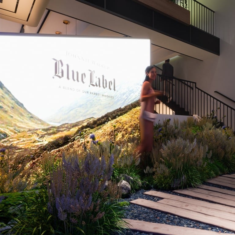 A rendering of the Johnnie Walker Blue Label Bothy that will launch in Hong Kong from February 18 to March 2