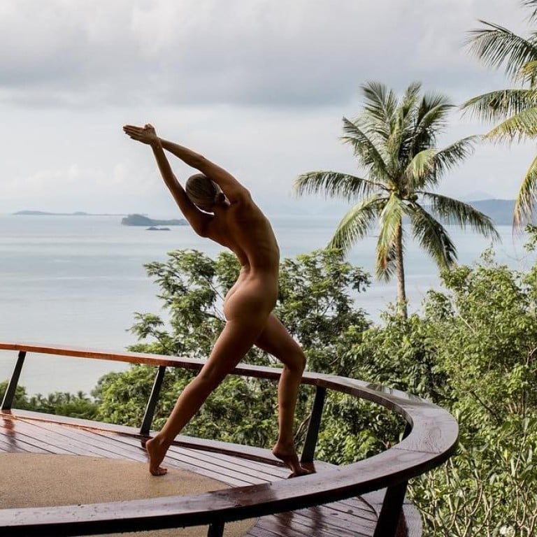 Instagram blogger Nude Yoga Girl poses for one of her images while at the L2 Residence villa on the island of Koh Samui in Thailand. Photo: Instagram @nude_yogagirl