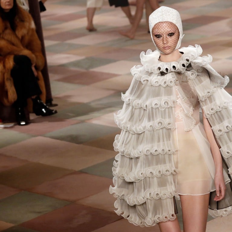 A model presents a Christian Dior creation during the 2019 spring/summer collection fashion show in Paris, on January 21. Photo: AFP