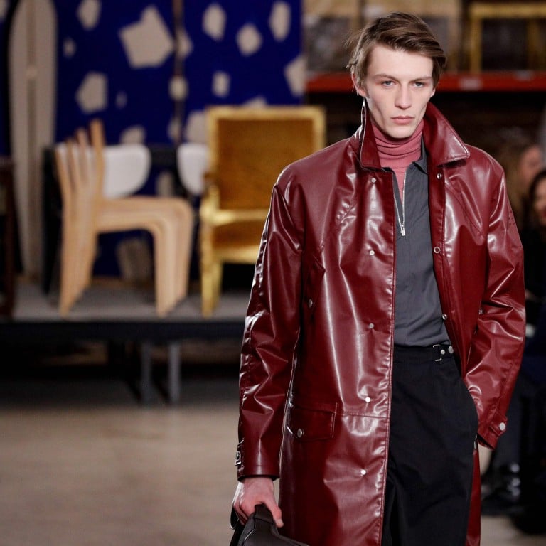 Hermès menswear designer Veronique Nichanian presented a classy, colour-rich and masculine showing for autumn. Photo: Geoffroy Van Der Hasselt / AFP