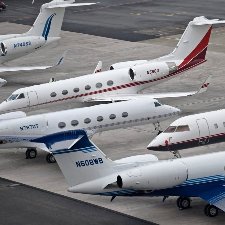 About 1,500 private jets, including many made by leading manufacturers Gulfstream and Bombardier, are transporting attendees to and from this week’s World Economic Forum in Davos, Switzerland. Photo: AP