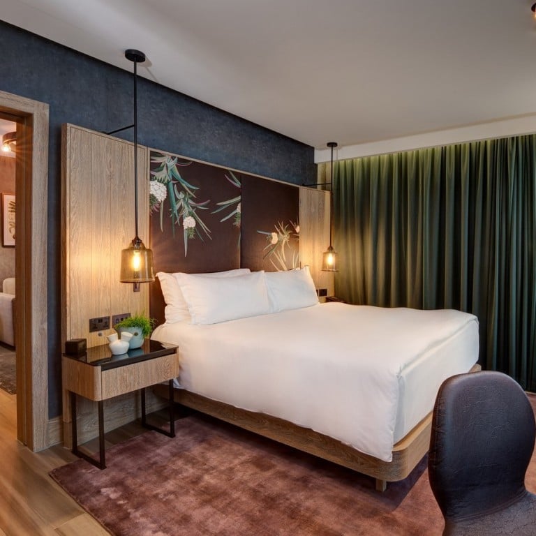 The vegan suite at London’s five-star Hilton London Bankside hotel – created without the use of any animal products – features plant-based toiletries, cotton carpets and fabrics, pillows made from millet hulls and bamboo fibres and fruit leather made from pineapple leaves. Photos: Luxurylaunches