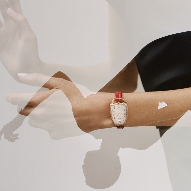 Galop d’Hermès, designed by Ini Archibong, is inspired by all things equestrian: bits, stirrups and harnesses.