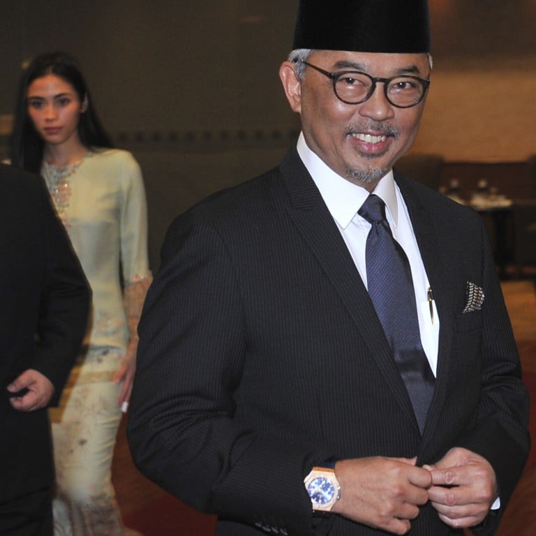 Sultan Abdullah Sultan Ahmad Shah, who will be sworn in as Malaysia’s 16th king today, January 31, arrives for a private event in Kuala Lumpur earlier this month. Photo: AP