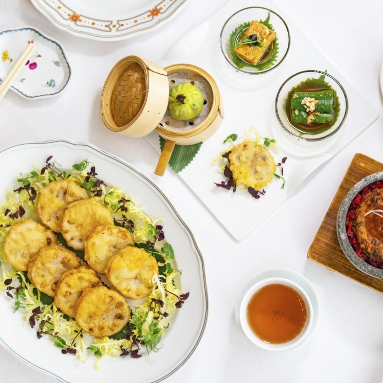 Vegan Lunar New Year dishes at One Harbour Road, Grand Hyatt Hong Kong