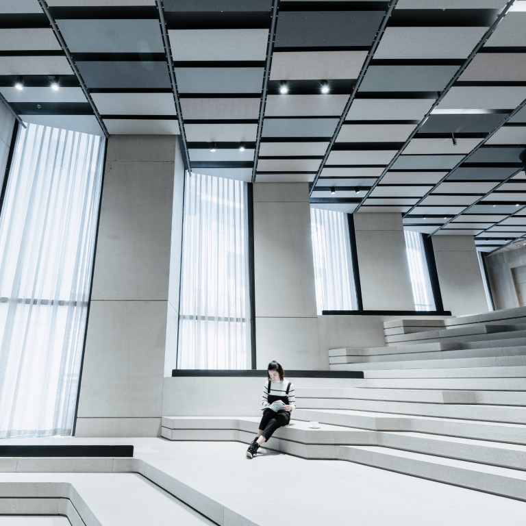 Beijing’s CHAO hotel is housed in a modern, geometric 26-storey tower block.