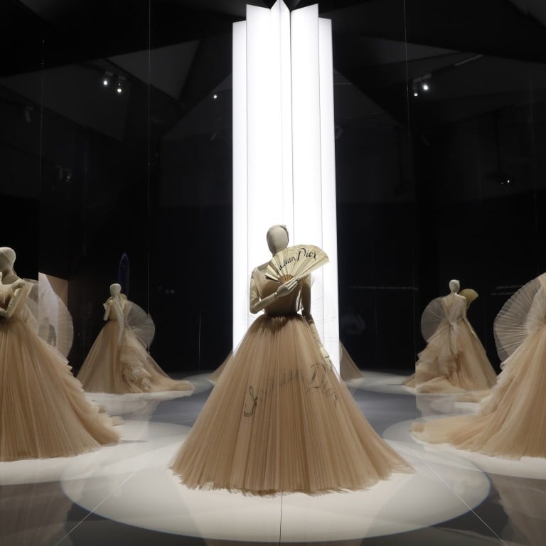 The exhibition at the V&A Museum in London presents over 500 objects, including more than 200 rare haute couture garments. Photo: AP
