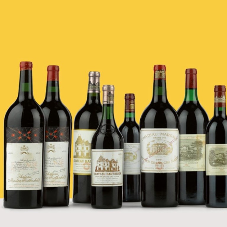 Wines from the Philanthropist’s Cellar auction at Sotheby’s. Photo: Sotheby's